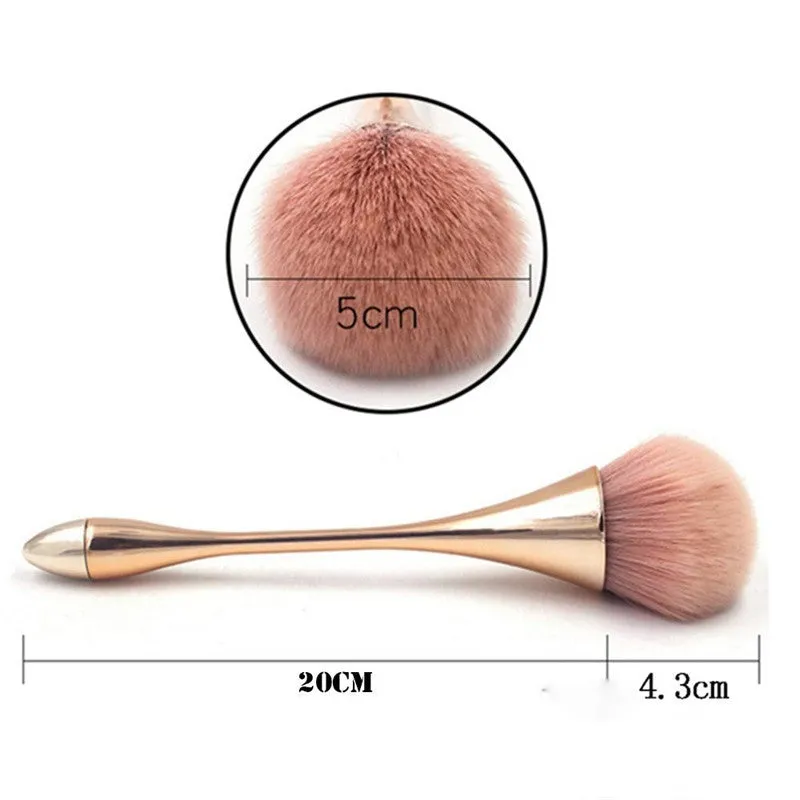 2pcs Big Fluffy Powder Foundation Makeup Brush
