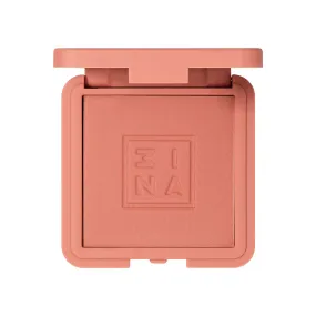 3INA MAKEUP - Vegan - Cruelty Free - The Blush 369 - Natural, Light Mineral Powder Blush For Sensitive Skin - Blendable, Buildable Rouge To Give Skin A Pigmented, Dewy Glow- 0.26 Oz Brown pink