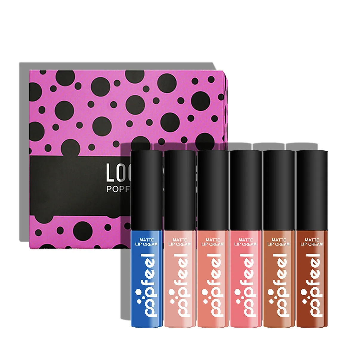 6Pcs / Set Lip Gloss Matte Set