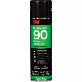 Adhesive Spray - 3M Hi-Strength 90 Spray Adhesive Clear, Net Wt 17.6 oz, 90-24OZ-IND