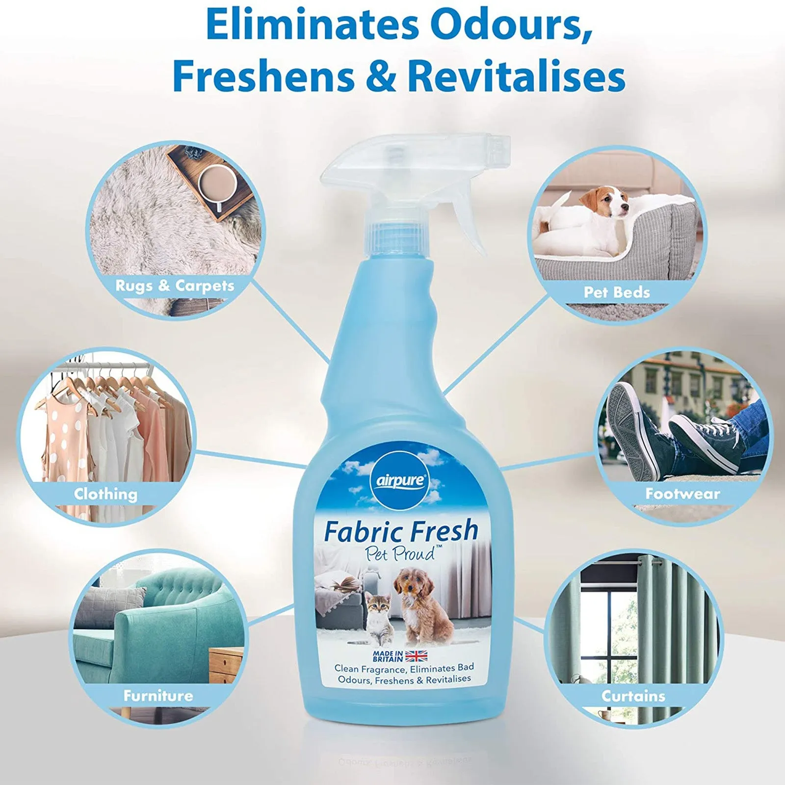 Airpure Fabric Freshener Spray 750ml - Pet Proud