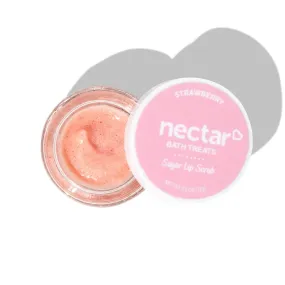 All Natural, Vegan Lip Scrub, Sugar Lip Scrub, Conditioning Lip Scrub, Gentle Exfoliation, Lip Polish & Lip Exfoliator, Gift for Women and Girls (Strawberry) Strawberry