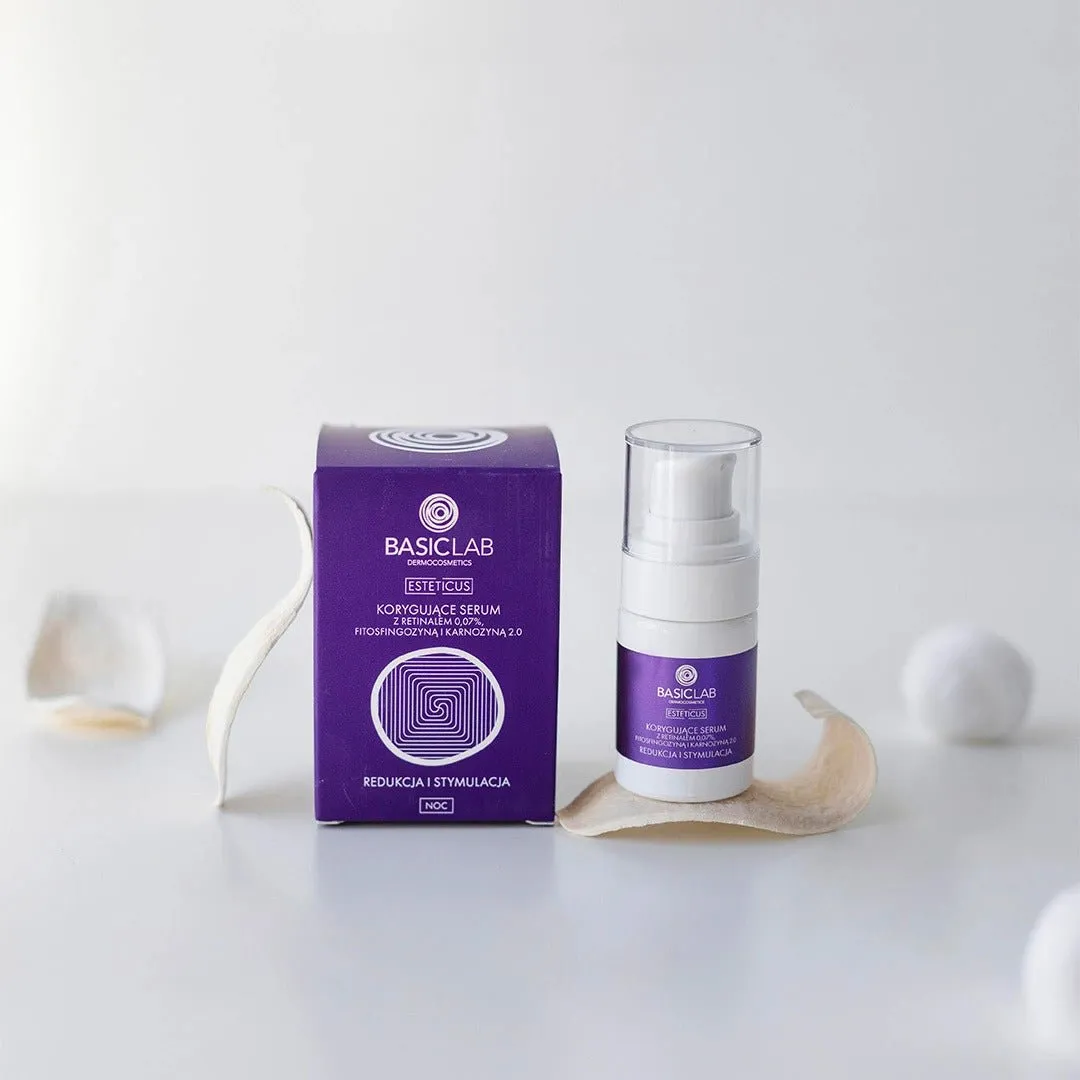 BasicLab Correcting serum 0.05% pure retinal, phytosphingosine, CICA 15ml