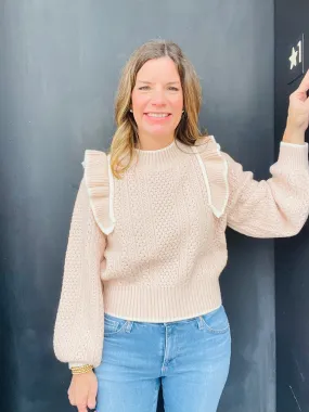 Blush Ruffle Sweater