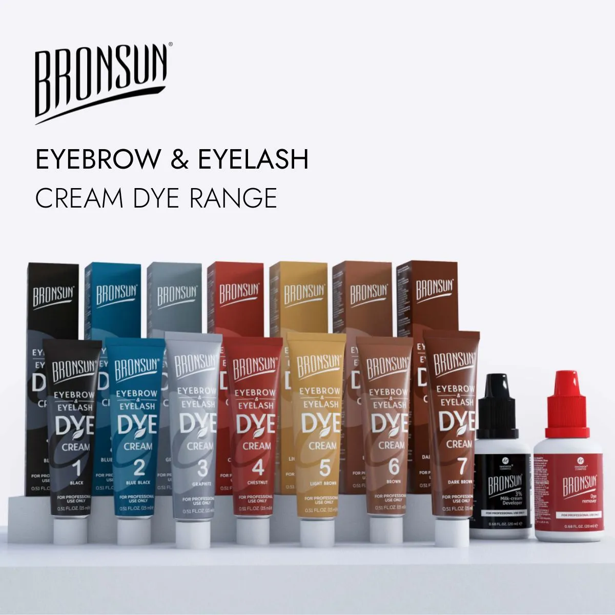 Bronsun Lash & Brow Cream Dye - #7 Dark Brown