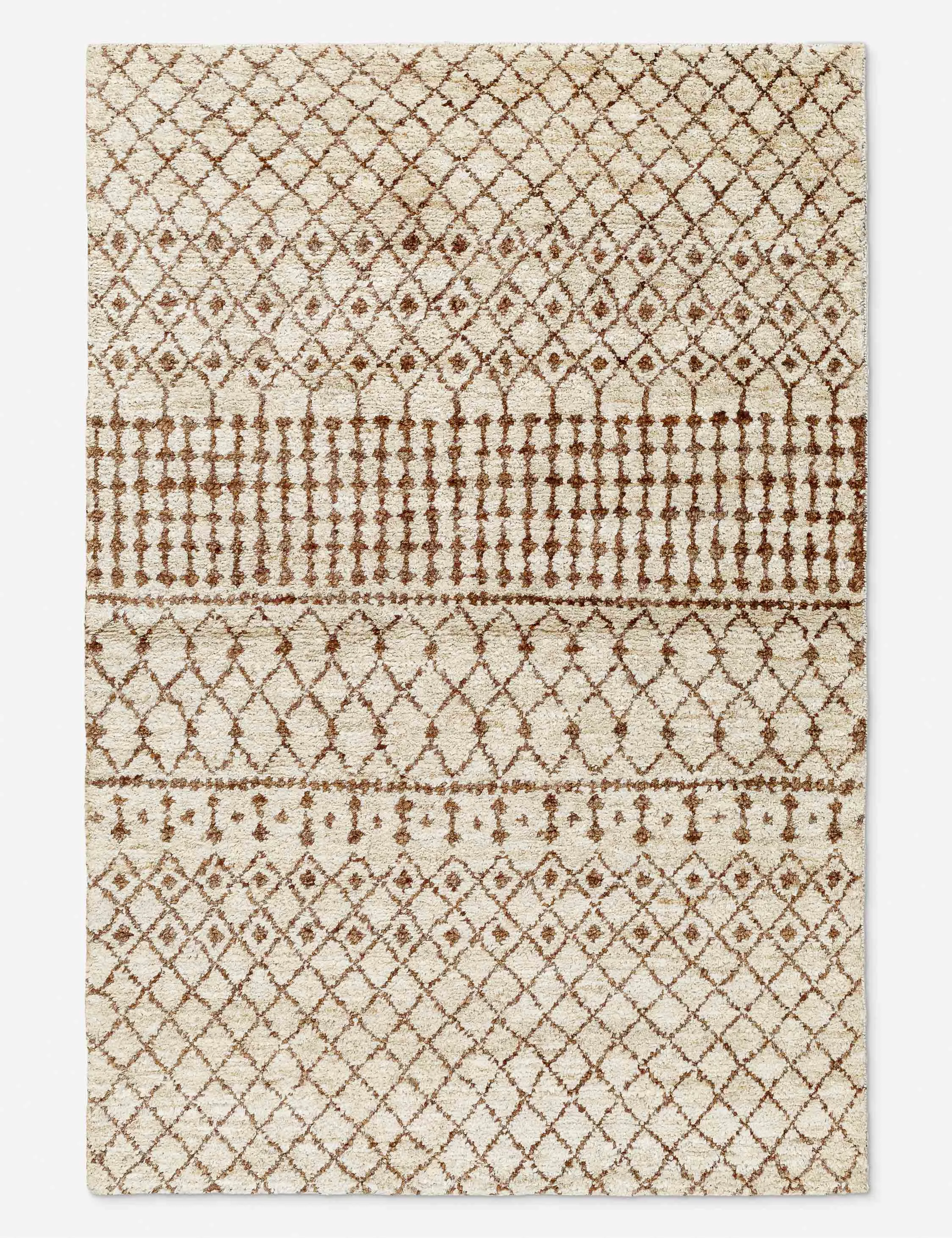 Devera Hand-Knotted Jute Moroccan-Style Rug