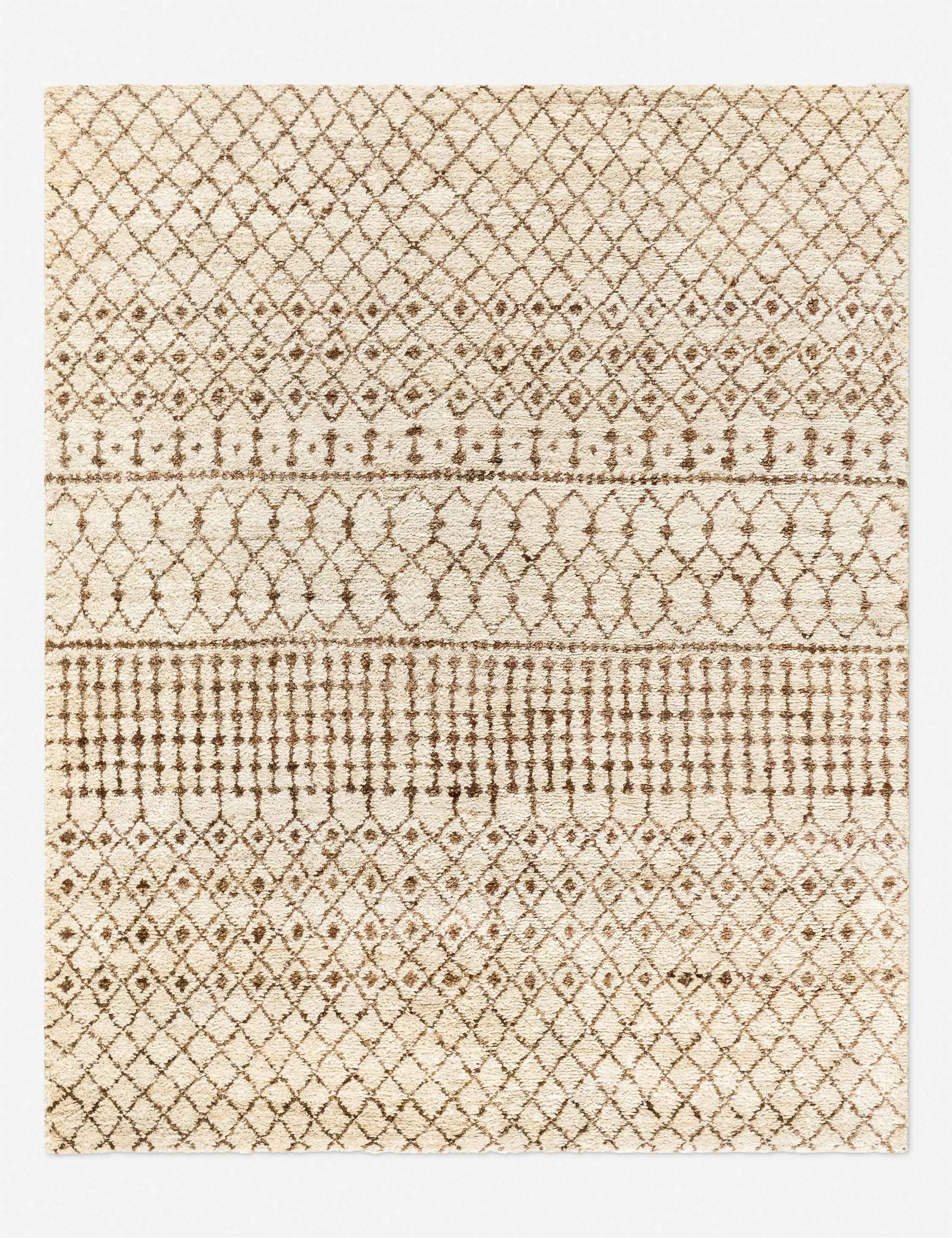 Devera Hand-Knotted Jute Moroccan-Style Rug