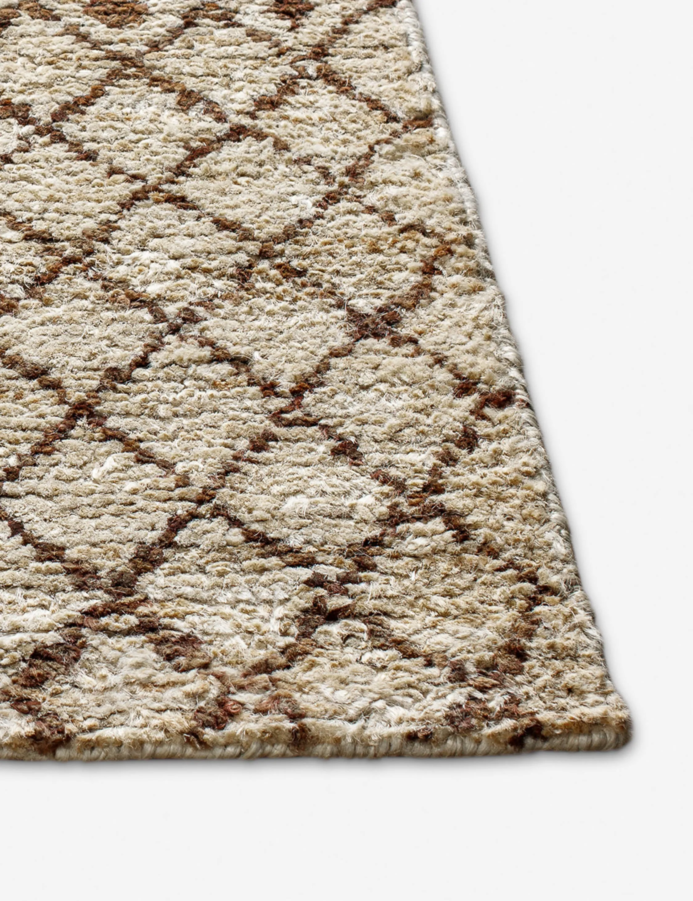 Devera Hand-Knotted Jute Moroccan-Style Rug