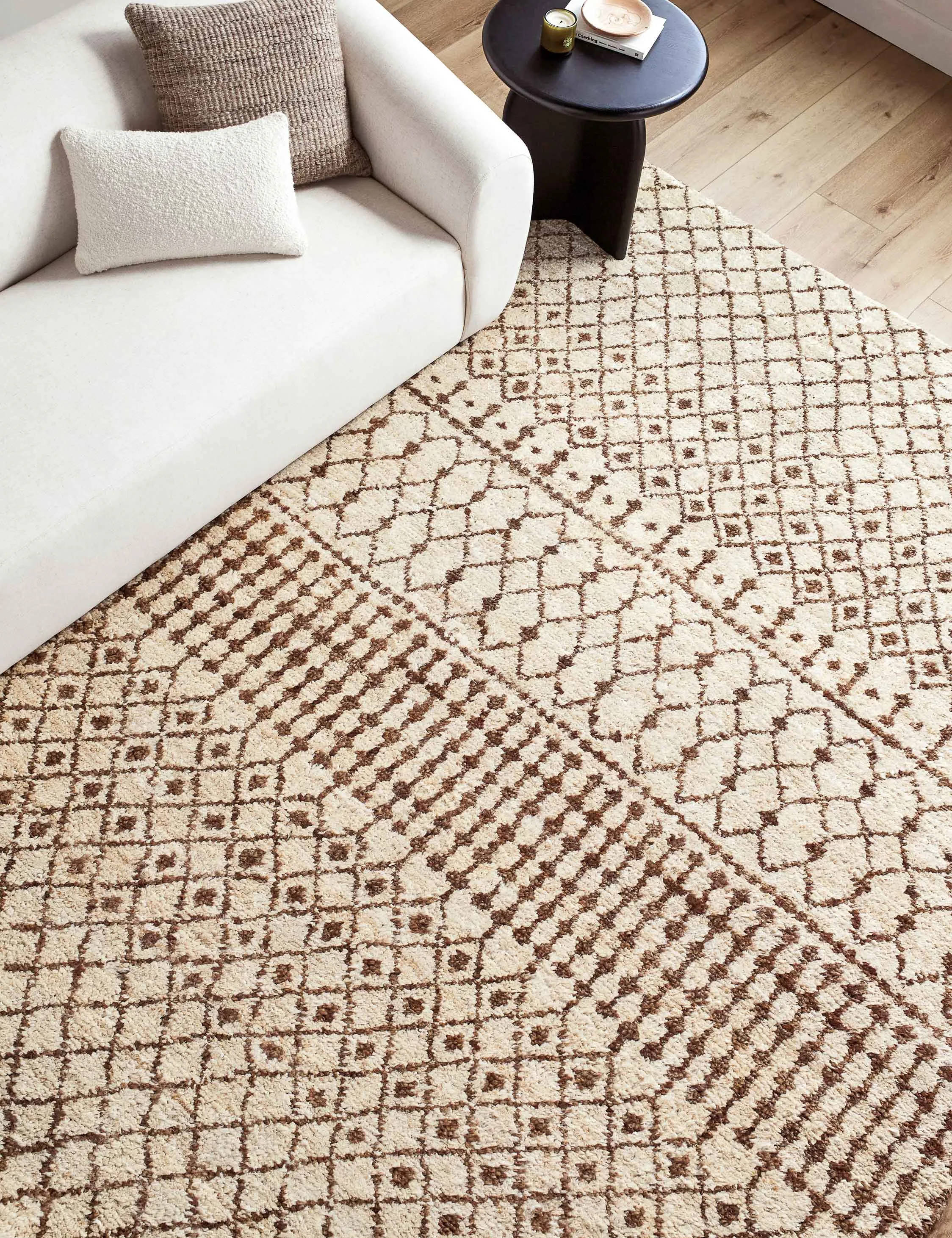 Devera Hand-Knotted Jute Moroccan-Style Rug