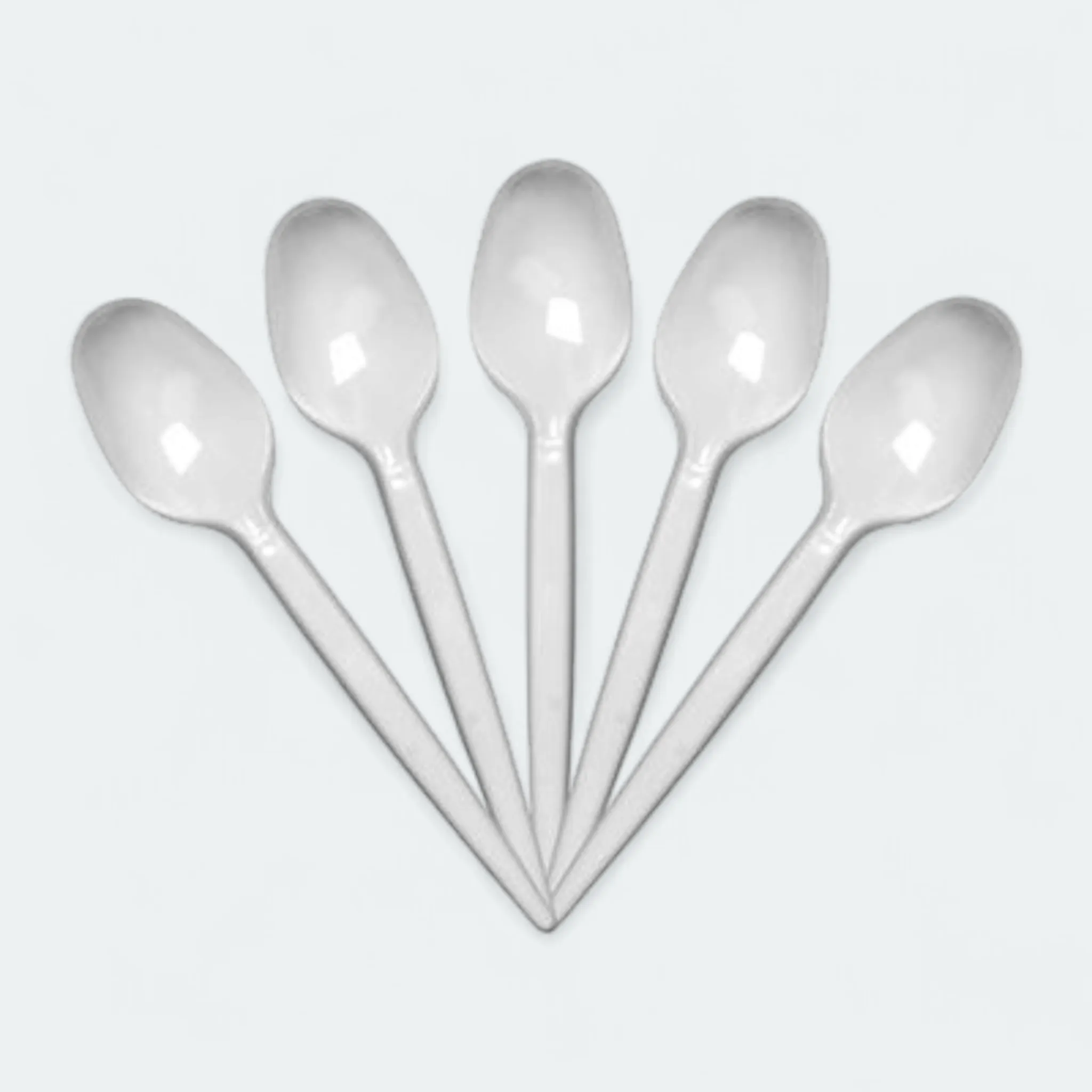 Disposable Teaspoons White 100pack