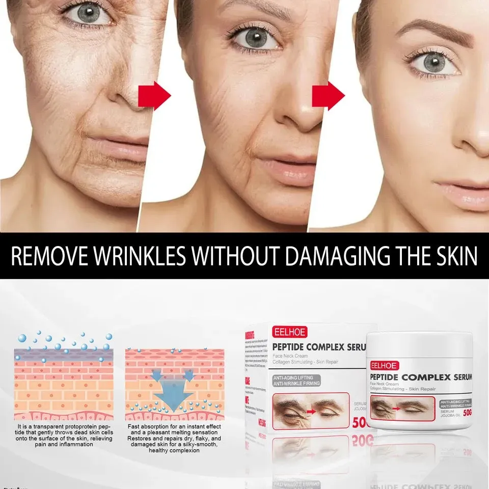 EELHOE PEPTIDE COMPLEX SERUM - Face Neck Cream- Collagen Stimulating Skin Repair- Anti Aging Anti Wrinkles Firming Cream