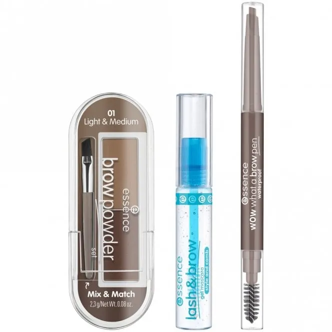 Essence Easy & Wow 3 Piece Brow Set Light