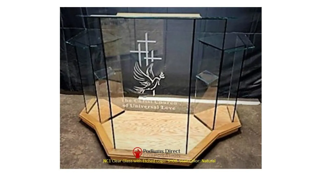 Glass Pulpit NC1/NC1G Prestige WINGED - FREE SHIPPING!