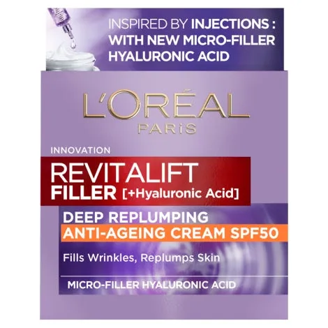 L'Oreal Paris Revitalift Filler Anti-Aging SPF 50Cream 50ml