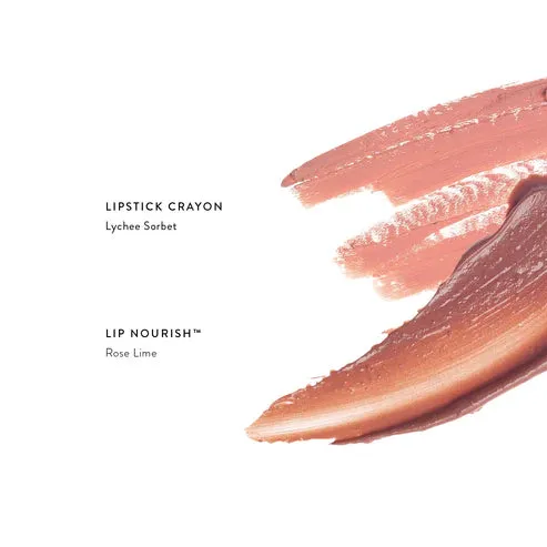 LUK Lip Duo Deluxe Pouch - Nude Rose