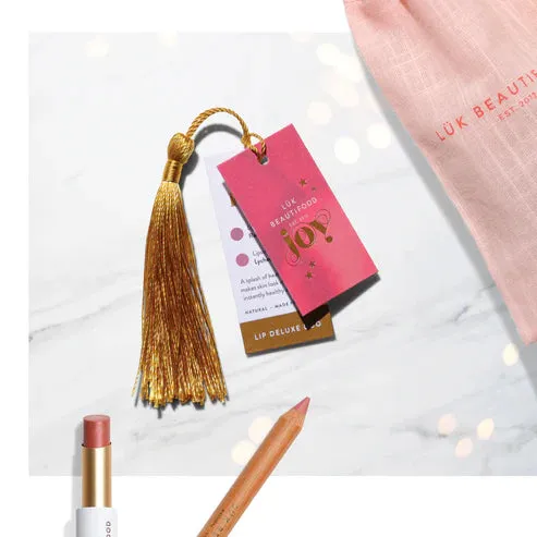 LUK Lip Duo Deluxe Pouch - Nude Rose