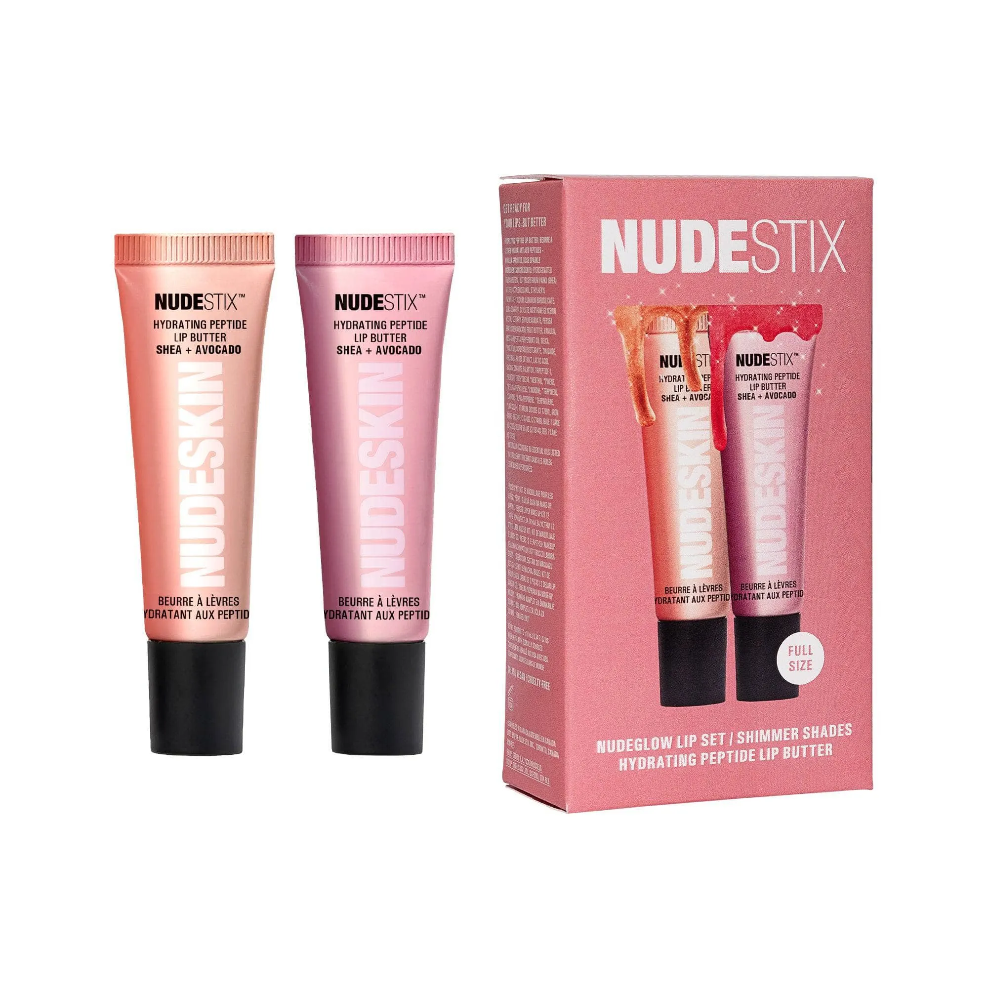 NUDEGLOW LIP SET HYDRATING PEPTIDE 2-PC KIT