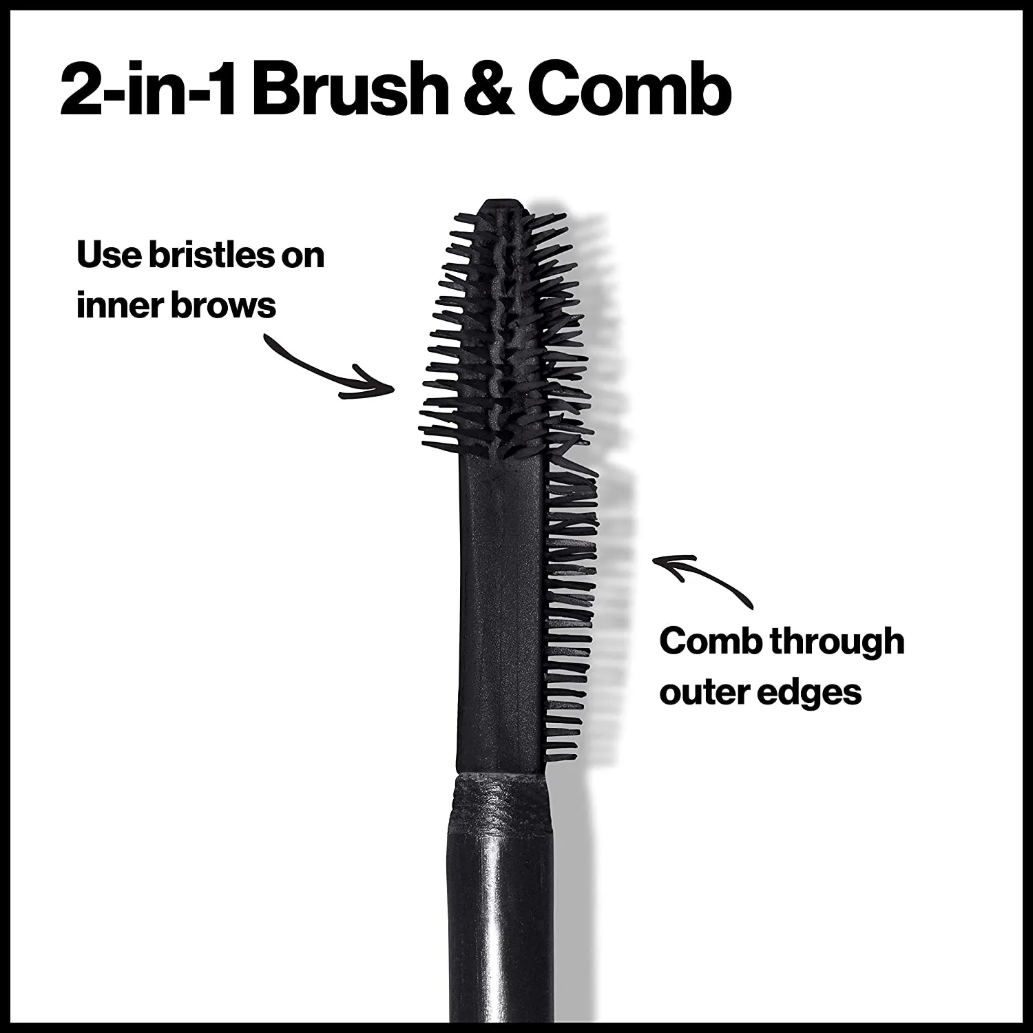 Revlon ColorStay Brow Fiber Filler, Longwearing & Volumizing Waterproof Eyebrow Gel, 303 Medium Brown, 0.23 fl. oz.