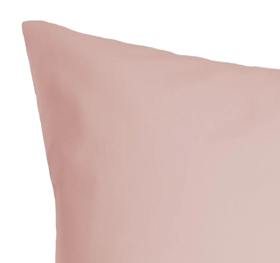 Tuscan Collection Cotton Percale Standard Pillowcase Pair Blush