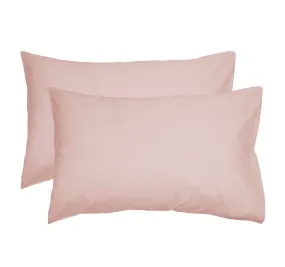 Tuscan Collection Cotton Percale Standard Pillowcase Pair Blush
