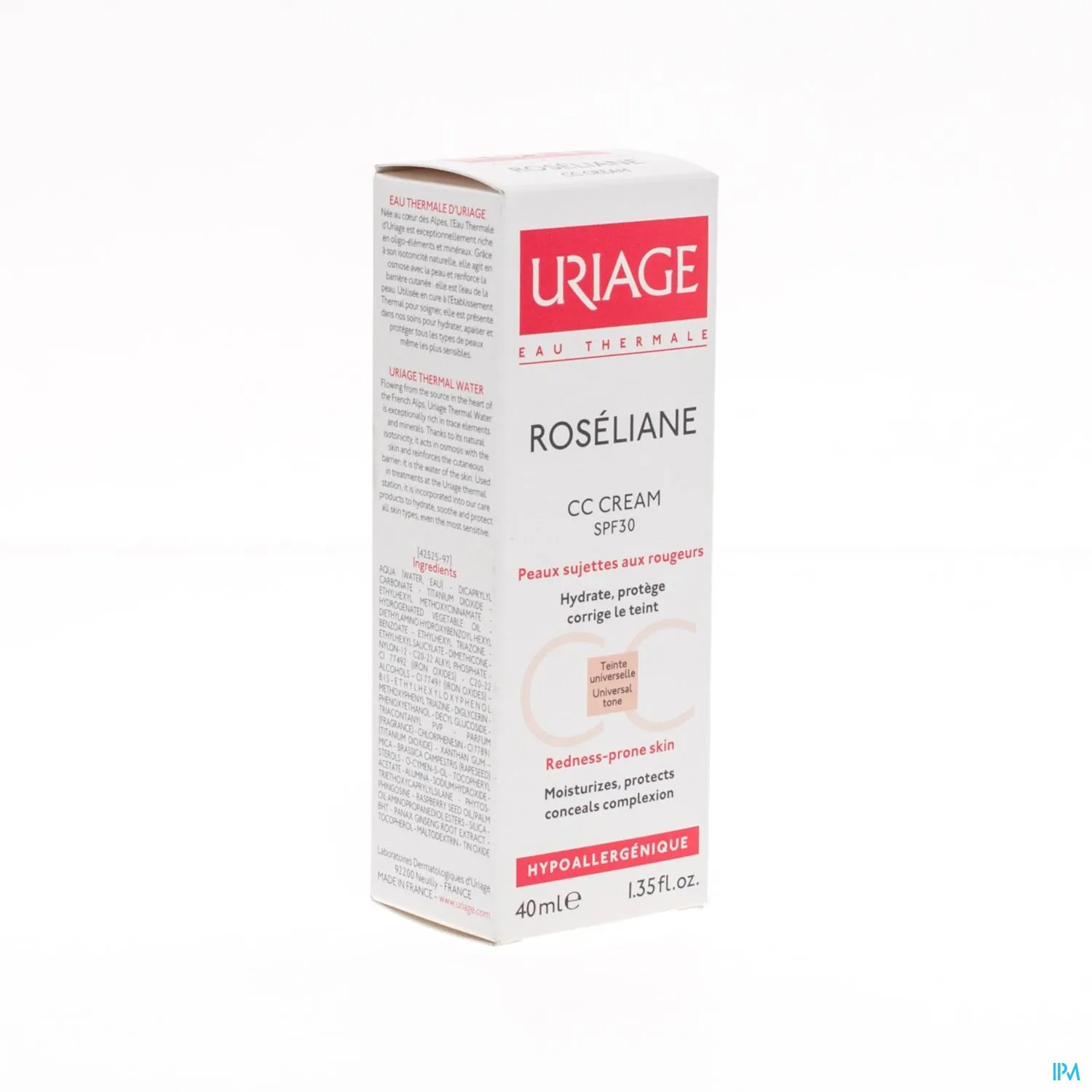 Uriage Roseliane Cc Cream Ip30 Tube 40ml
