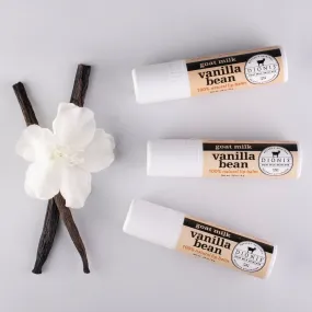 Vanilla Bean Goat Milk Lip Balm, Set of 3