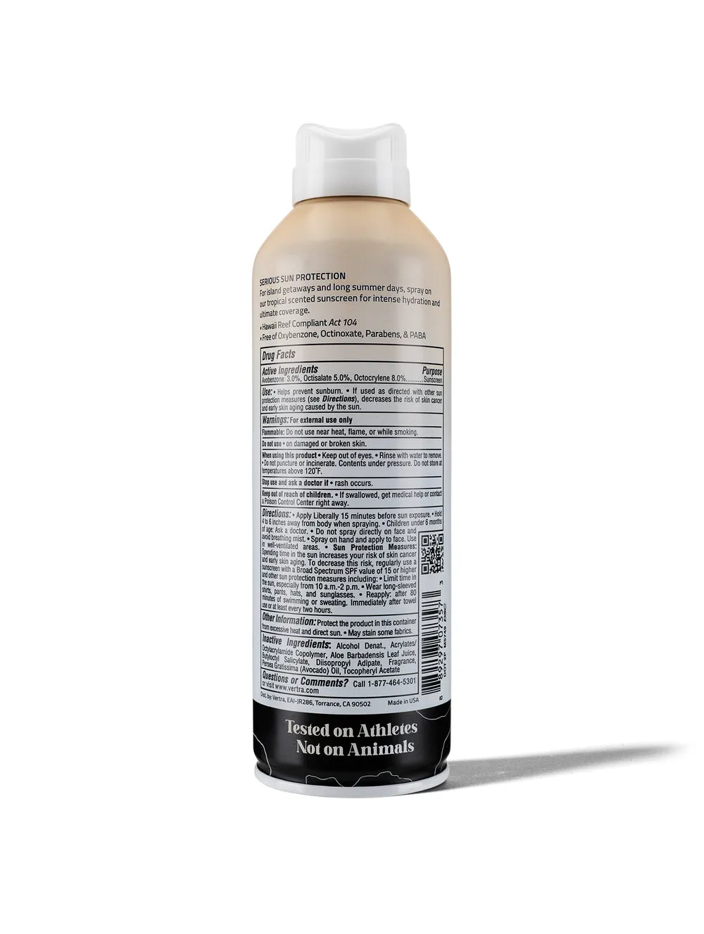 Vertra Coconut Vanilla SPF 50 Spray